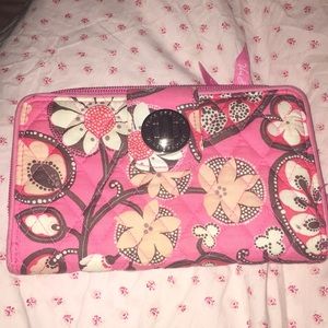 Vera Bradley pink wallet/clutch